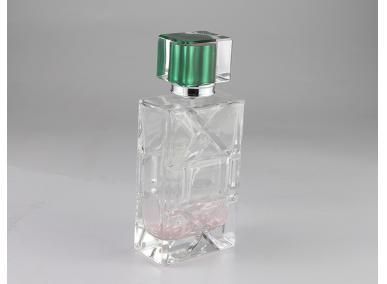 frasco de perfume de vidro claro