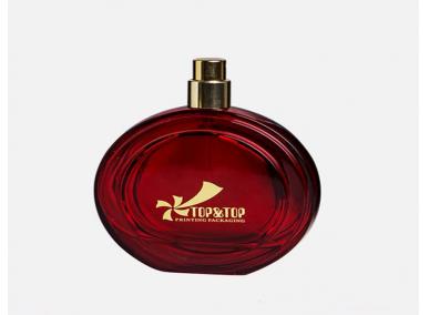 frasco de perfume liso redondo