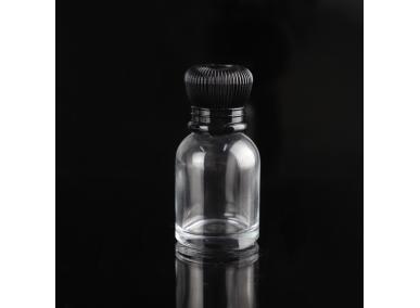 frascos de perfume de vidro em forma clara