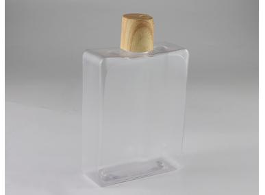 frasco de perfume de vidro quadrado
