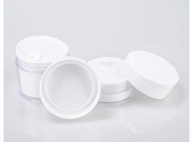 White Cosmetic Jars
