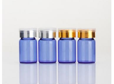 frascos de cosméticos de vidro redondo