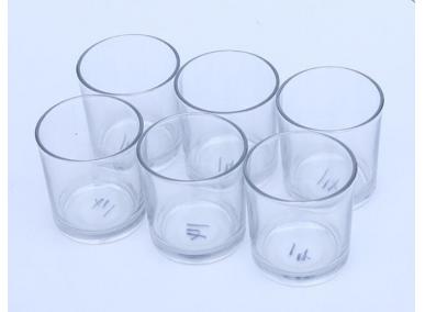 frascos de vela de vidro reciclado