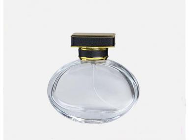 frasco de perfume personalizado com tampa dourada