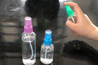 teste para frascos de cosméticos spray de plástico
